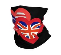 Balaclava Hearts America And British Non-Slip Bufanda Uv Protection Sombreros For Sports Running Workout