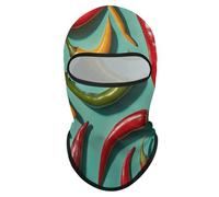 Balaclava Hood Balaclava Face Cover Chili Pepper Image Balaclava Face Mask Windproof Balaclava Cycling Balaclava Ski Mask Sun Hood, Chili Pepper Image, One size