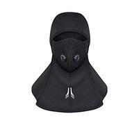 Balaclava Winter Full Face Mask, Polyester Fleece Waterproof Windproof Breathable Outdoors Face Masks Motorcycle Snowboard Cycling Ski Balaclava in Winter Neck Warmer or Lightweight Hat (Black)
