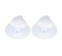 Balacoo 1 Pair Heart Shaped Ceramic Door Knobs Solid Base, White Drawer Pull Handles for Glass Doors and Windows, Sturdy and Not Easy to Break, for Home and Dorm Use
