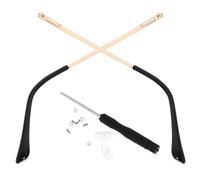 Balacoo 1 Pair Universal Gold Metal Eyeglasses Temples with Spring Hinges, Collision Resistant Glasses Arm Legs Replacement for Optical Frame Repair