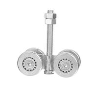 Balacoo 1 Set Sliding Track Trolley Roller Barn Door Rail Trolley Wheel Hanging Track Roller Heavy Duty Industrial Rail Wheel Weight Capacity 200kg
