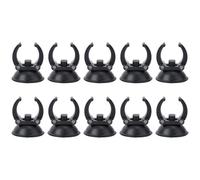 Balacoo 10 Pcs Aquarium Heater Suction Cups with Clips: Black Sucker Clips for Airline Tube Holder, Heating Rod Holders Clamps for Fish Tanks