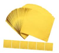 Balacoo 100 Sheets Golden Color Square Origami Paper Single Sided Pearl Folding Paper for DIY Crafts Hand Made School Art Projects Party Decorations