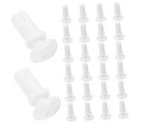 Balacoo 100pcs White Plastic Auto Push Retainer Clips for Cars Nylon Rivet Expansion Fasteners for Car Panels Bumpers Doors Smooth Surface Quick Installation Vibration Resistant