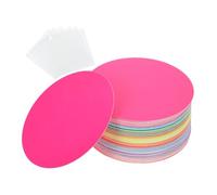 Balacoo 108pcs Round Cutouts Paper Circles for DIY Craft Projects Classroom Bulletin Board Decorations Sturdy Vibrant Die Cuts Paper Colors with Adhesive Dots Easy to Cut and Stick for