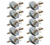 Balacoo 10pcs Bird Cage Screws Kit with Washers and Nuts Metal Double-headed Tooth Screws for Bird Perch Fixing Accessories Easy Installation and Added Stability for Breeding Stand