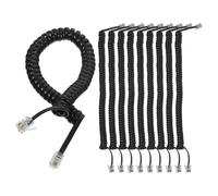 Balacoo 10pcs Coiled Telephone Accessories Cords for Landlines Phones with Sturdy Pvc Abs Copper Material, No Disconnection and Fade-resistant Design, Replacement Handset Cord for Office