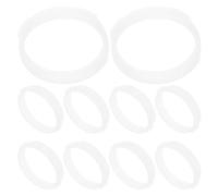 Balacoo 10pcs DIY Hamster Cage Tubes Replacement Connector Rings for Guinea Pig and Squirrel White Plastic Practical Tube Replacement Parts