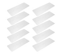 Balacoo 10pcs Dustproof Keyboard Cover Silicone Keyboard Protector Film High Transparency Reusable Office and Library Use