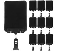 Balacoo 10pcs Erasable Price Tag Holder Set with A6 Blackboards and Clips, Multi-Function Supermarket Sign Stands for Fruit Shop, Retail Merchandise Label Display, Reusable Advertising