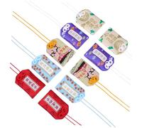 Balacoo 10pcs Japanese Omamori Charm Lucky Amulet Bags for Fortune and Health Protection Blessing Sachets with Mixed Styles Traditional Shinto Luck Charms Gift