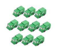 Balacoo 10pcs Miniature Garbage Truck Realistic Micro Vehicle Models for DIY Landscaping Dollhouse Office Home Decor Tiny Garbage Truck Figurines with Craftsmanship and Authentic Design