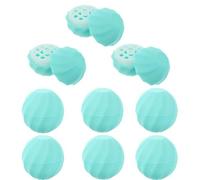 Balacoo 10pcs Refillable Lipstick Tubes with Rounded Egg Shape, Lightweight Plastic Lip Balm Holders, Easy to Fill Container for Travel Use