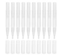 Balacoo 10pcs Refillable Nail Oil Pen, Cuccio Cuticle Oil Compatible Empty Twist Tubes, 5ml Plastic Pens for Precise Nail Care, Beauty Routine DIY Use
