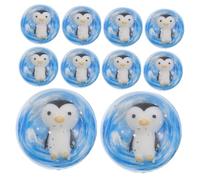 Balacoo 12 Pcs Penguin Bouncy Balls Rubber Elastic Birthday Party Favors for Boys Carnival Prizes High Bounce Fun for Celebrations