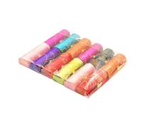 Balacoo 12 Pcs Portable Silk Lipstick Holder Boxes with Mirror, Vintage Cloth Lipstick Storage Case Set to Prevent Wear and Tear, for Graduation Time and Valentine's Day Random Color