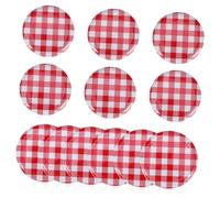 Balacoo 12 Pcs Red Mason Jar Lids Wide Mouth Canning Lids Jar Covers with Airtight Seal for Food Storage and Preservation