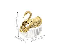 Balacoo 12 Pcs Swan Candy Boxes Elegant Wedding Party Favor Containers for Shower Birthday with Charming Swan Design Silver Gold Pastry and Cookie Gift Packaging