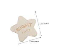 Balacoo 12 Pcs Wooden Milestone Discs Star Shape Monthly Photo Props Newborn Month Marker Signs Gender Neutral Keepsake for Expecting Parents
