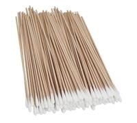 Balacoo 1200pcs Long Wooden Cotton Swabs round Tip for Beauty Salon and Model Cleaning Lint-free Deep Cleaning Applicator Made of Bamboo and Wood 6 Inch Precision Tip Cotton Swabs