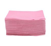 Balacoo 125pcs Disposable Pink Cleaning Pad for Tattoo and Nail Use, Made of Wood Pulp, Portable and Protects Surfaces from Spills and Stains, for Mat or Tablecloth Applications in Salons