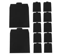 Balacoo 12pcs Black Cardboard CD Organizer Pouches Multipurpose Protection Sleeves for DVDs Wedding Cards Documents Storage Compact and Disc Holders for Travel and Home Use
