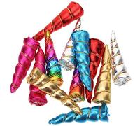 Balacoo 12pcs Glitter Unicorn Horns DIY Headband Accessories for Birthday Party Supplies Unicorn Horns Photo Props for Hairbands Craft Kit