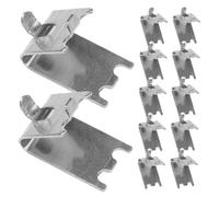 balacoo 12Pcs Heavy Duty Freezer Shelf Clips Durable Supports for Refrigerator Organization Easy to Install Cooler Shelf Hooks for Food Bags and Condiment Bottles