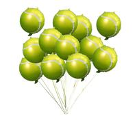 Balacoo 12Pcs Jumbo Tennis Ball Foil Balloons Inflatable Birthday Party Decorations for Tennis Themed Events Material for Pickleball and Sports Celebrations