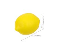 Balacoo 12pcs Lifelike Simulation Lemon Models for Party and Home Decoration Realistic Mini Fake Fruit Props for Photography Crafting Accessories Yellow Lemon Ornaments