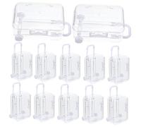 Balacoo 12pcs Mini Transparent Suitcase Candy Boxes White Small Favor Boxes for Wedding Party Decorations Multipurpose Gift Packaging for Pastries and Jewelry