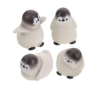 Balacoo 12pcs Miniature Resin Penguin Figurine with Stable Flat Base, Adorable Penguin Shelf Ornament for Fairy Garden and Dorm Desks, Vivid Texture and Smooth Outline Accent Ornament