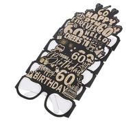 Balacoo 12pcs Paper Birthday Glasses Frames Party Eyeglasses Photo Props for Festive Decorations and Fun Celebration Accessories