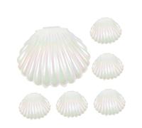 Balacoo 12pcs Pearlized Seashell Candy Boxes Small Shell Containers for Weddings Parties Elegant Sundries Storage Jewelry Holder Display Decorative Cases