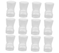 Balacoo 12pcs Polystyrene Foam Christmas Boots DIY Craft Ornaments Lightweight Holiday Decoration for Preschool Education Art Projects and Tree Hanging Embellishments