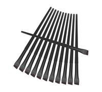 Balacoo 12pcs Portable Black Eyeliner Brush Set with Thin Blade Design, Made of Man-made Fibers and Plastics, Versatile Application for Travel Use, Precision Makeup Tool for Eyes and Brows