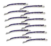 Balacoo 12pcs Rhinestone Hair Clips for Women Elegant Sparkling Hair Accessories Secure Grip Decorative Barrettes for Wedding Bridal