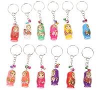 Balacoo 12PCS Russian Dolls Key Rings Creative Key Chains Wood Matryoshka Russian Dolls Key Rings (09KN32L2TA8C8HPEGTN15B7V)