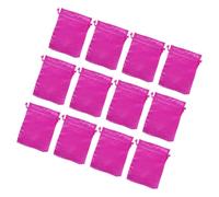 Balacoo 12pcs Satin Wig Bags Hair Tools Travel Bag Hair Extensions Storage Drawstring for Keeping Your Wigs Accessories Organized