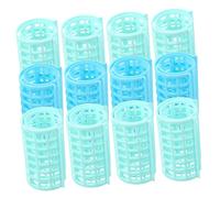 Balacoo 12pcs Self Adhesive Hair Rollers Lightweight Abs Hair Curlers Styling Tools for Volume and Bounce Random Color