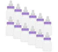 Balacoo 12Pcs Shower Candy Boxes Transparent Bottle Shape Party Favors Containers for Sweets Chocolates Treats Unisex Birthday Decoration