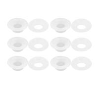 Balacoo 12pcs Silicone Swing Top Bottle Gaskets for Beer Bottles and Bucket Lids, White Replacement Seals with Good Seal Function to Maintain Fermentation and Prevent Leakage