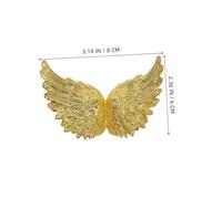 Balacoo 12pcs Small Angel Wings Cake Toppers Sturdy Plastic Mini DIY Decorations for Birthday Wedding Party Cakes Versatile Creative Ornaments for Craft and Holiday Use