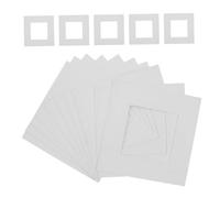 Balacoo 15PCS White Picture Frame Mats with Square Openings Protective Paper Matting Boards for Photos Paintings Prints Posters Fit for Standard Frames Easy Installation Wall Art Display