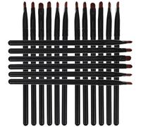 Balacoo 18 Pcs Concealer Brush Set for Makeup with Synthetic Fiber Plastic, Delicate Application and No Pressure on Skin, under Eye and Eyebrow Makeup, Black Colour