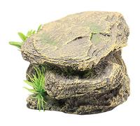 Balacoo 1Pc Turtles Basking Platform Reptile Rock Habitat Decoration Tortoise Resin Dock Resting Terrace Hiding Cave Floating Ledge Aquarium Ornament for Turtle, Frogs, Newts, Lizard