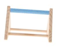 Balacoo 1Pcs Portable Parrot Wood Stand Bird Climbing Rack for Activity Play Design for Home Office Pet Shops Random Color for Engaging Pet Fun