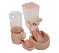 Balacoo 1set Automatic Pet Feeder and Water Dispenser for Rabbits Cats Dogs Hanging Design with Food and Water Containers Easy Installation for Cage Use Convenient Hydration and Feeding