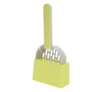 Balacoo 1set Cat Litter Scoop with Holder Abs Material Wide Mouth Easy Sifting Litter Box Cleaning Shovel for Pet Waste Removal